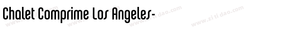 Chalet Comprime Los Angeles字体转换